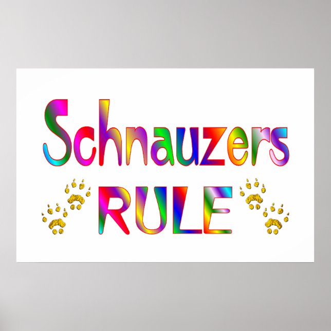 Schnauzers regel poster (Framsidan)