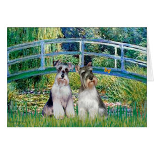 Schnauzers (två-nat) - Bridge Hälsningskort