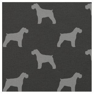 SchnauzerSilhouettesmönster Tyg
