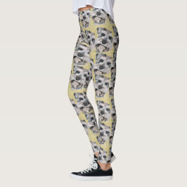 Schnauzerskäggdamasker Leggings