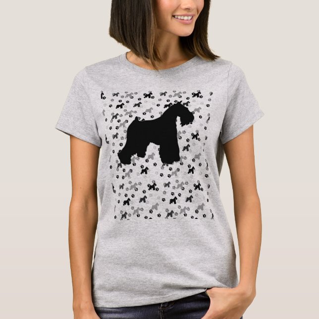 Schnauzerskjorta Tee Shirt (Framsida)