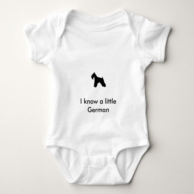 Schnauzerspädbarnskjorta Tee Shirt (Framsida)