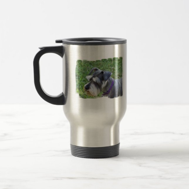 Schnauzertravel mug resemugg (Vänster)