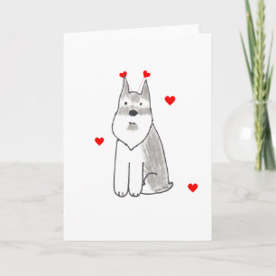Schnauzervalentinöron Helgkort