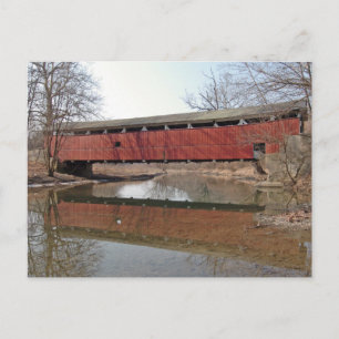 Schnecksville Covered Bridge Vykort