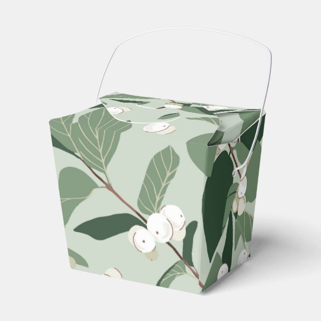 Schneebeeren. Geschenkschachtel Presentaskar (Framsidan Sidan)