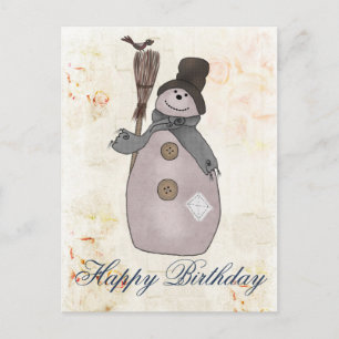Schneemann Vykort