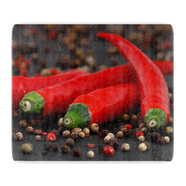 Schneidebrett mit Peperoni (Framsidan)