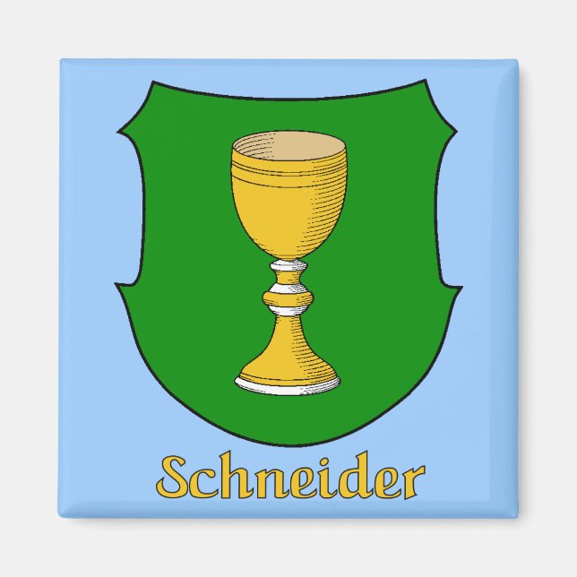 Schneider Family Shield Magnet (Framsidan)