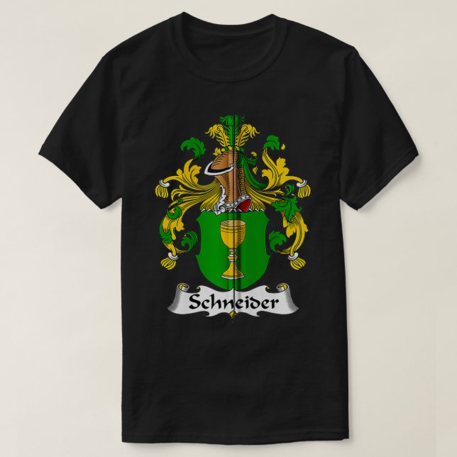 Schneider Jackar Arm Family Crest Zip T Shirt (Design framsida)
