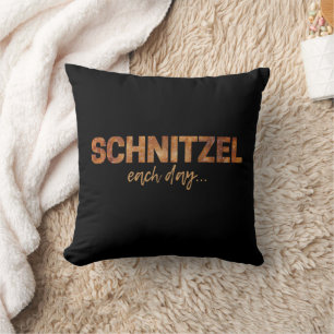 Schnitzel-design varje dag, en fin utsugningsdesig kudde