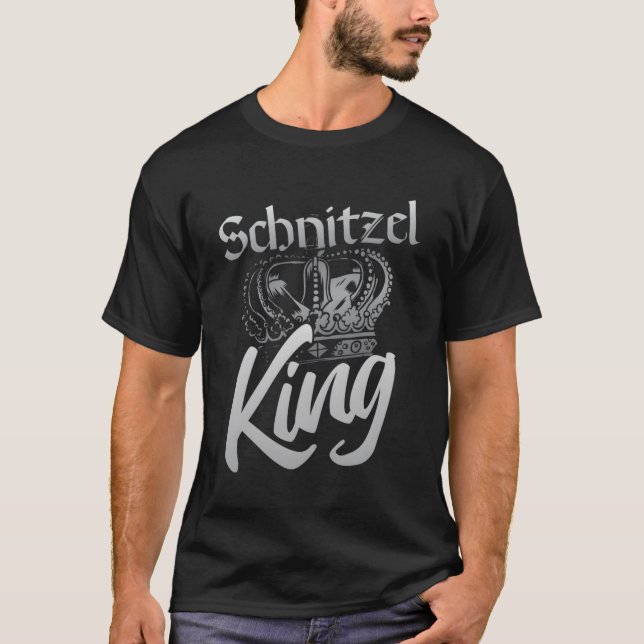 Schnitzel Kung Funny German Schnitzel T Shirt (Framsida)
