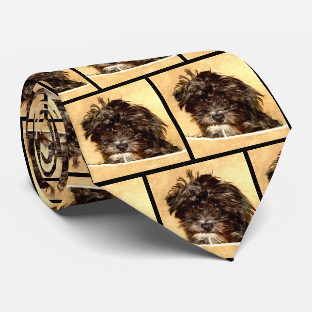 Schnoodle Hund Neck Tie Slips (Rullad)