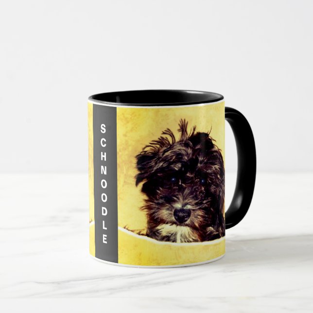 Schnoodle Hund Personlig mugg (Framsida höger)