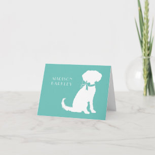 Schnoodle Hund Puppy Anteckningskort