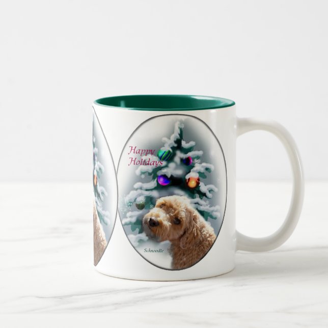 Schnoodle-julklappar Två-Tonad Mugg (Höger)