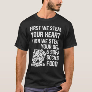 Schnoodle stjäl ditt hjärta och stjäl ditt ben och t shirt