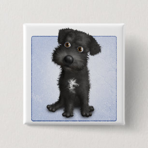 Schnoodle (svart) knapp