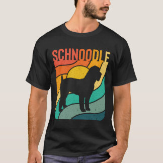 Schnoodle Vintage Retro Pet Hund Pappa Gift med Ma T Shirt