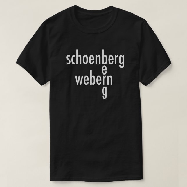 SCHOENBERG T SHIRT (Design framsida)