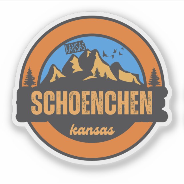 Schoenchen, Kansas Klistermärken (Framsida)