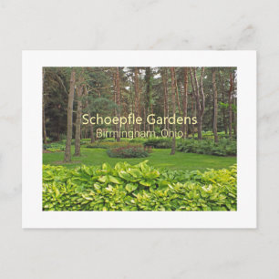 SCHOEPFLE GARDEN (OHIO) POSTCARD VYKORT