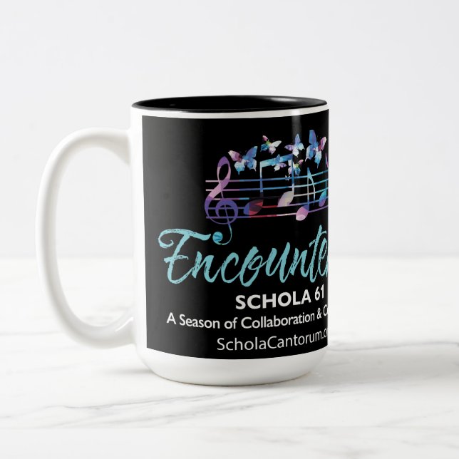 Schola Cantorum Season 61 '24' 25 Black 12oz mugg (Vänster)