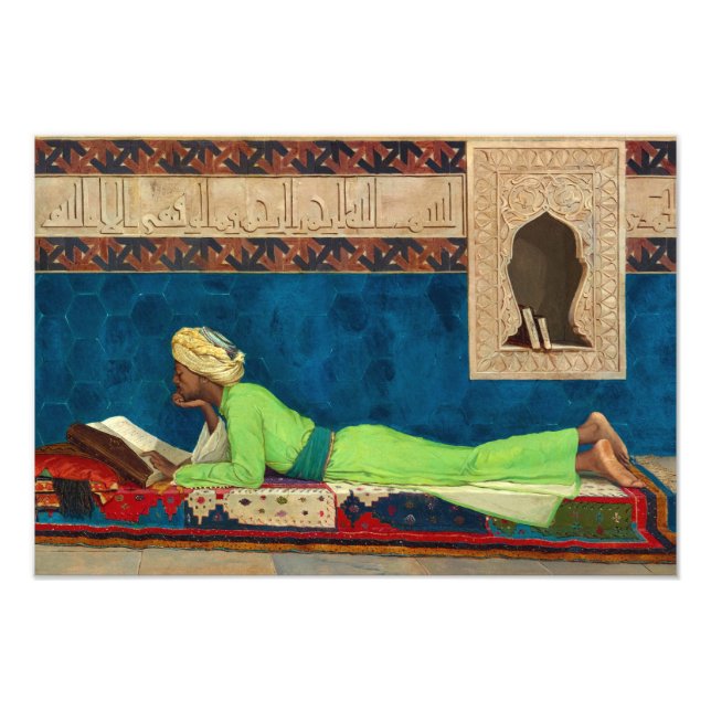 Scholar av Osman Hamdi Bey Fototryck (Framsidan)