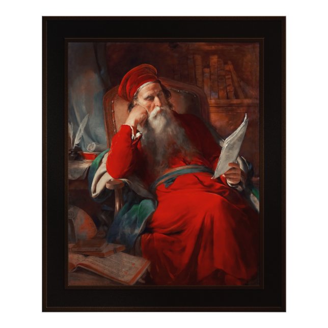 Scholar i sin studie av Friedrich von Amerling Fototryck (Framsidan)