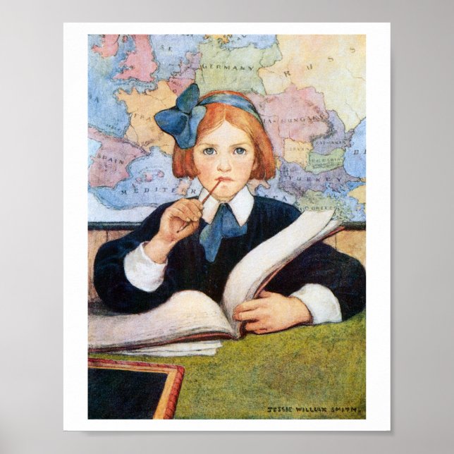Scholar, Jessie Willcox Smith Poster (Framsidan)