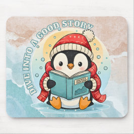 Scholar Penguin Storytime Artistic Mousepad Musmatta