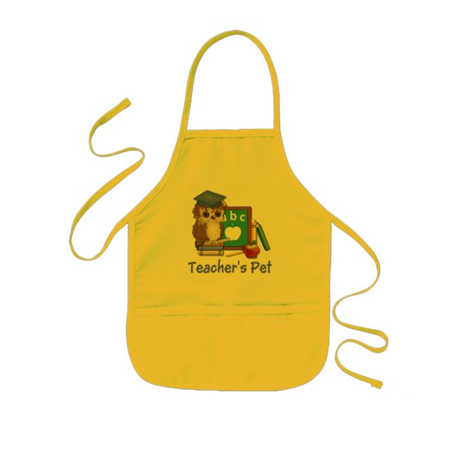 Scholar Uggla-Teacher Pet Barnförkläde (Framsidan)