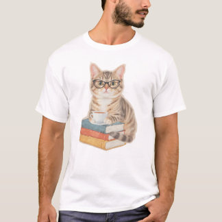 Scholarly Cat T Shirt