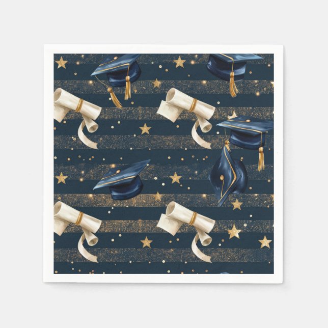 Scholarly Firande: Studentfest Tallrikar Pappersservett (Framsidan)