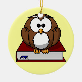 Scholarly Uggla Julgransprydnad Keramik