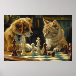Scholars avstängning | Uppspelningsschack för katt Poster