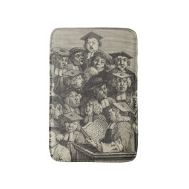 Scholars vid en föreläsning (av William Hogarth) Badrumsmatta