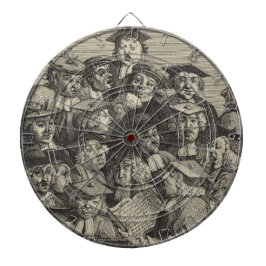 Scholars vid en föreläsning (av William Hogarth) Darttavla