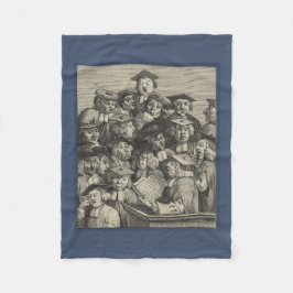 Scholars vid en föreläsning (av William Hogarth) Fleecefilt