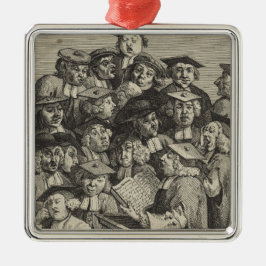 Scholars vid en föreläsning (av William Hogarth) Julgransprydnad Metall