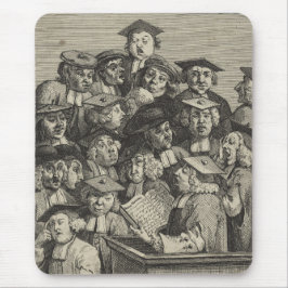 Scholars vid en föreläsning (av William Hogarth) Musmatta