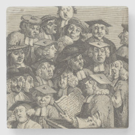 Scholars vid en föreläsning (av William Hogarth) Stenunderlägg