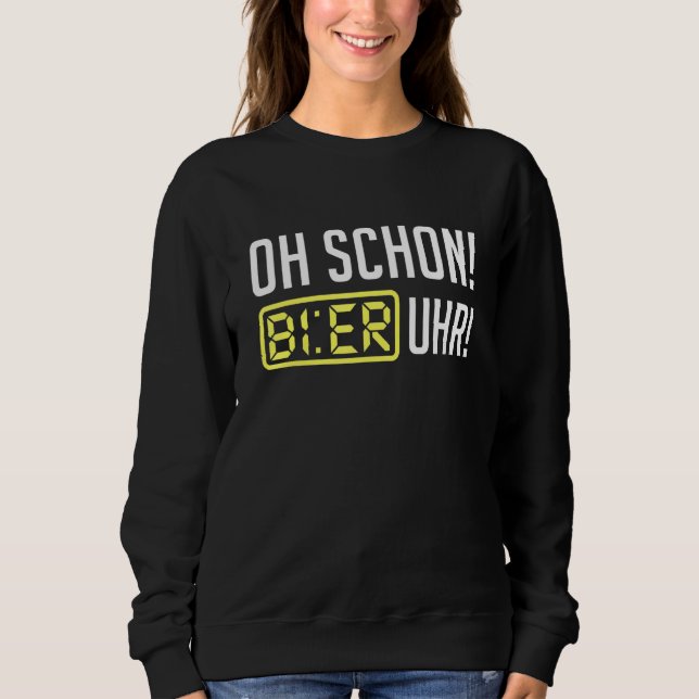 Schon Beer Clock Say Beer T Shirt (Framsida)