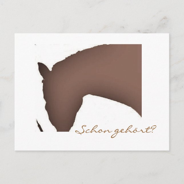 "Schon gehört?" (Postkarte) Vykort (Framsida)