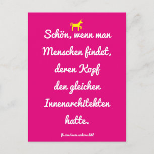 Schön, wenn man Menschen wie dich findet. Vykort