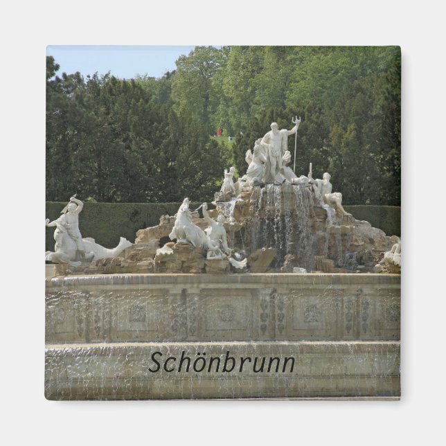 Schönbrunn fontän magnet (Framsidan)