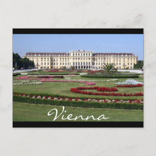 schönbrunn gardens vienna vykort