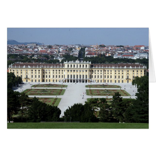 schonbrunn hälsningskort (Framsidan Horizontal)
