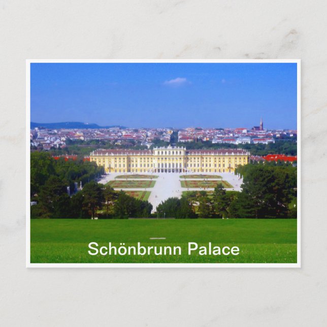 schönbrunn palace-vy vykort (Framsida)