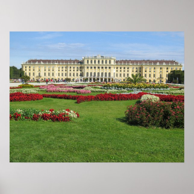 Schönbrunn Palace Wien, Österrike Poster (Framsidan)